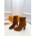 Louis Vuitton Silhouette Ankle Boots in Brown Suede Leather Louis Vuitton Silhouette Ankle Boots in Brown Suede Leather