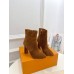 Louis Vuitton Silhouette Ankle Boots in Brown Suede Leather Louis Vuitton Silhouette Ankle Boots in Brown Suede Leather