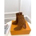 Louis Vuitton Silhouette Ankle Boots in Brown Suede Leather Louis Vuitton Silhouette Ankle Boots in Brown Suede Leather