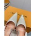 Louis Vuitton Blossom Slingback Pumps 75mm in Cream Patent Leather Louis Vuitton Blossom Slingback Pumps 75mm in Cream Patent Leather