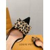 Louis Vuitton Blossom Slingback Pumps 75mm with Hairy Bow Louis Vuitton Blossom Slingback Pumps 75mm with Hairy Bow