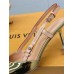 Louis Vuitton Blossom Slingback Pumps 75mm in Gold Leather Louis Vuitton Blossom Slingback Pumps 75mm in Gold Leather