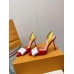 Louis Vuitton Blossom Slingback Pumps 95mm with Patent Leather Bow Louis Vuitton Blossom Slingback Pumps 95mm with Patent Leather Bow