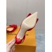 Louis Vuitton Blossom Slingback Pumps 75mm in Red Suede Leather Louis Vuitton Blossom Slingback Pumps 75mm in Red Suede Leather