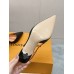 Louis Vuitton Blossom Slingback Pumps 75mm in Black Lambskin Louis Vuitton Blossom Slingback Pumps 75mm in Black Lambskin