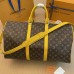 Louis Vuitton Keepall Bandouliere 50 Bag in Monogram Macassar Canvas M46771 Louis Vuitton Keepall Bandouliere 50 Bag in Monogram Macassar Canvas M46771