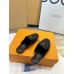Louis Vuitton LV Capri Open Back Loafers in Black Leather Louis Vuitton LV Capri Open Back Loafers in Black Leather