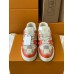 Louis Vuitton Men's LV Trainer Sneakers in Orange Damier Canvas Louis Vuitton Men's LV Trainer Sneakers in Orange Damier Canvas
