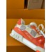 Louis Vuitton Men's LV Trainer Sneakers in Orange Damier Canvas Louis Vuitton Men's LV Trainer Sneakers in Orange Damier Canvas