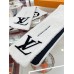 Louis Vuitton White/Black Shearling Tuffetage Scarf M77054