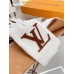 Louis Vuitton White/Brown Shearling Tuffetage Scarf M77055