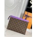 Louis Vuitton Pochette Voyage MM in Monogram Macassar Canvas M82859 Louis Vuitton Pochette Voyage MM in Monogram Macassar Canvas M82859