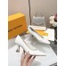 Louis Vuitton Sparkle Pumps 65mm in White Leather Louis Vuitton Sparkle Pumps 65mm in White Leather