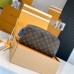 Louis Vuitton Dopp Kit Toilet Pouch in Monogram Macassar Canvas M46763