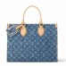 Louis Vuitton OnTheGo MM Bag In Monogram Denim M46871