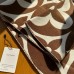 Louis Vuitton Brown LV Medallion Scarf M79215 Louis Vuitton Brown LV Medallion Scarf M79215