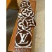 Louis Vuitton Brown LV Medallion Scarf M79215 Louis Vuitton Brown LV Medallion Scarf M79215