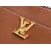 Louis Vuitton Lock and Walk Bag in Brown Grained Leather M24165 Louis Vuitton Lock and Walk Bag in Brown Grained Leather M24165