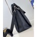 Louis Vuitton Hand It All MM Bag in Black Mahina Leather M24132 Louis Vuitton Hand It All MM Bag in Black Mahina Leather M24132
