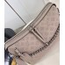 Louis Vuitton Hand It All MM Bag in Galet Mahina Leather M24133 Louis Vuitton Hand It All MM Bag in Galet Mahina Leather M24133