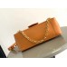 Louis Vuitton Dauphine Soft MM Bag in Orange Calfskin M25048