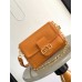Louis Vuitton Dauphine Soft MM Bag in Orange Calfskin M25048