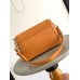 Louis Vuitton Dauphine Soft MM Bag in Orange Calfskin M25048