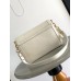 Louis Vuitton Dauphine Soft MM Bag in White Calfskin M25050