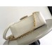 Louis Vuitton Dauphine Soft MM Bag in White Calfskin M25050