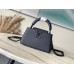 Louis Vuitton Capucines East-West Mini Bag in Black Leather M23955