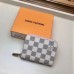 Louis Vuitton Zippy Coin Purse In Damier Azur Canvas N60229