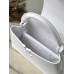 Louis Vuitton Capucines East-West MM Bag in White Leather M23948