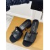 Louis Vuitton LV Capri Mules 45mm in Black Leather