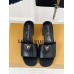 Louis Vuitton LV Capri Mules 45mm in Black Leather