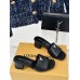 Louis Vuitton LV Capri Mules 45mm in Black Leather