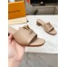 Louis Vuitton LV Capri Mules 45mm in Galet Leather