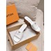 Louis Vuitton LV Capri Mules 45mm in White Leather