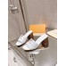 Louis Vuitton LV Capri Mules 45mm in White Leather
