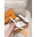 Louis Vuitton LV Capri Mules 45mm in White Leather