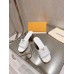 Louis Vuitton LV Capri Mules 45mm in White Leather