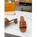 Louis Vuitton LV Capri Mules 45mm in Brown Leather