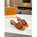 Louis Vuitton LV Capri Mules 45mm in Brown Leather