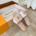 Louis Vuitton LV Frame Flat Mules in Monogram Dune Canvas