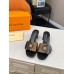 Louis Vuitton LV Frame Mules 45mm in Monogram Reverse Canvas