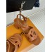 Louis Vuitton LV Isola Sandal 55mm in Brown Calfskin
