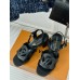 Louis Vuitton LV Isola Sandal 55mm in Black Calfskin