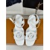 Louis Vuitton LV Isola Sandal 55mm in White Calfskin