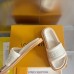 Louis Vuitton LV Bliss Comfort Mules in White Canvas with Leather Louis Vuitton LV Bliss Comfort Mules in White Canvas with Leather