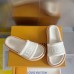 Louis Vuitton LV Bliss Comfort Mules in White Canvas with Leather Louis Vuitton LV Bliss Comfort Mules in White Canvas with Leather