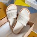 Louis Vuitton LV Bliss Comfort Mules in White Canvas with Leather Louis Vuitton LV Bliss Comfort Mules in White Canvas with Leather